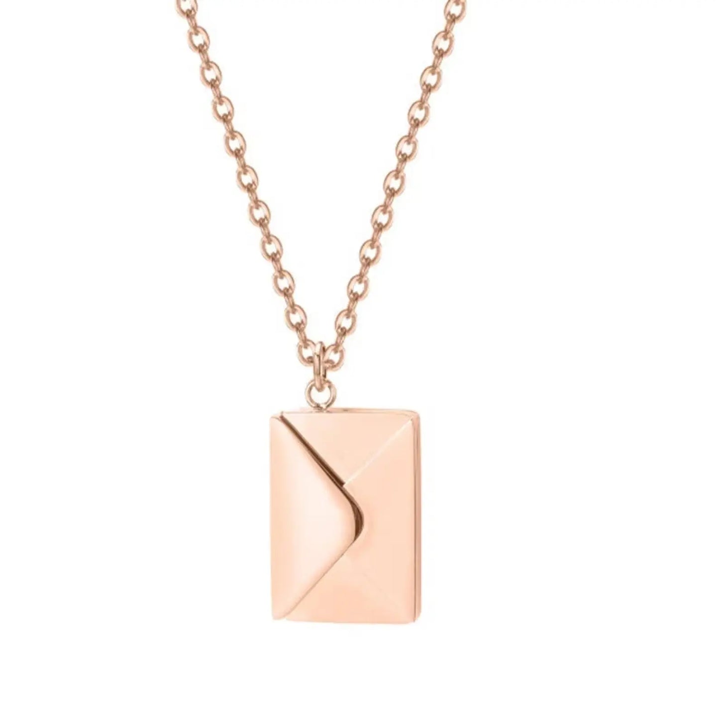 Envelope Necklace with Message - Message Necklace