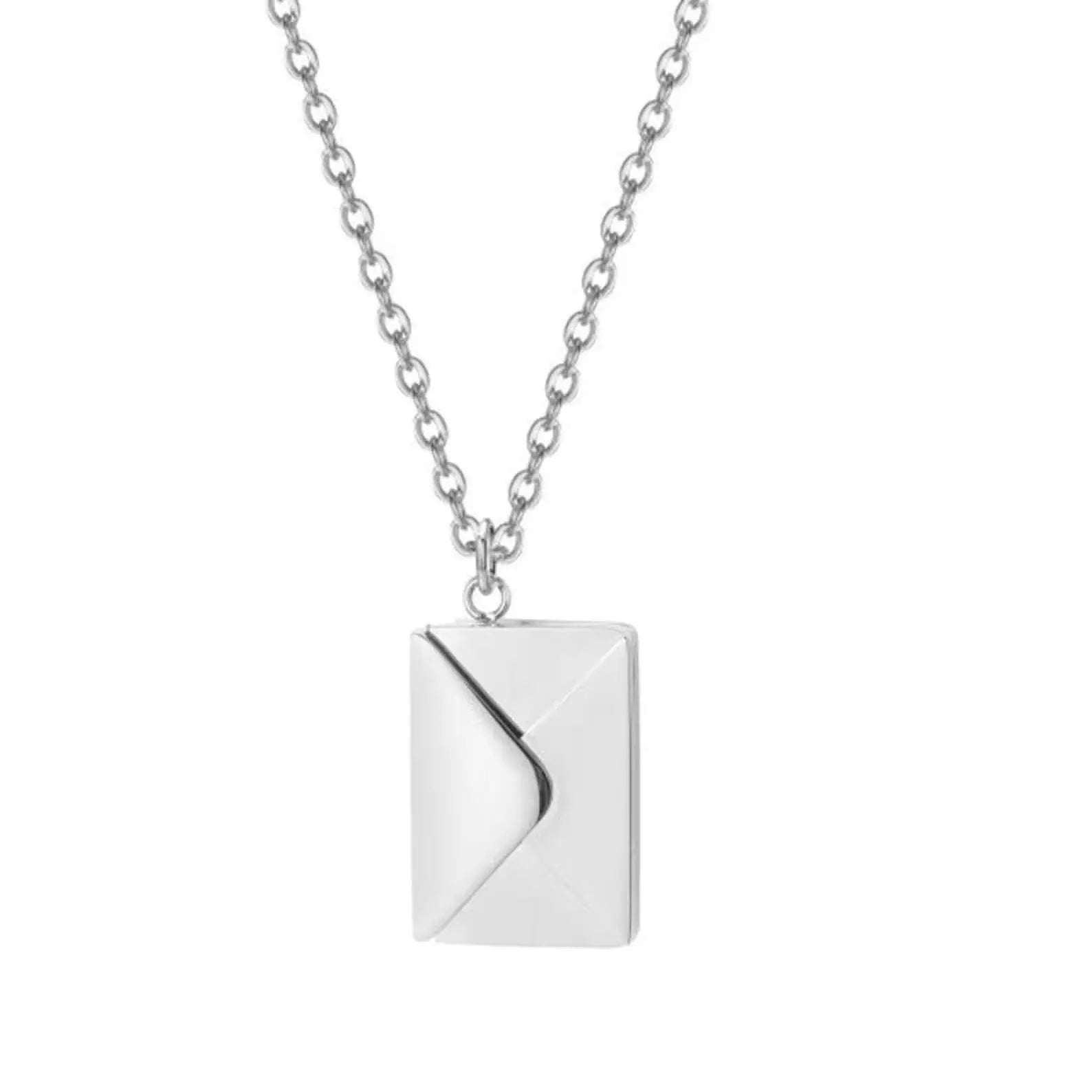 Envelope Necklace with Message - Message Necklace