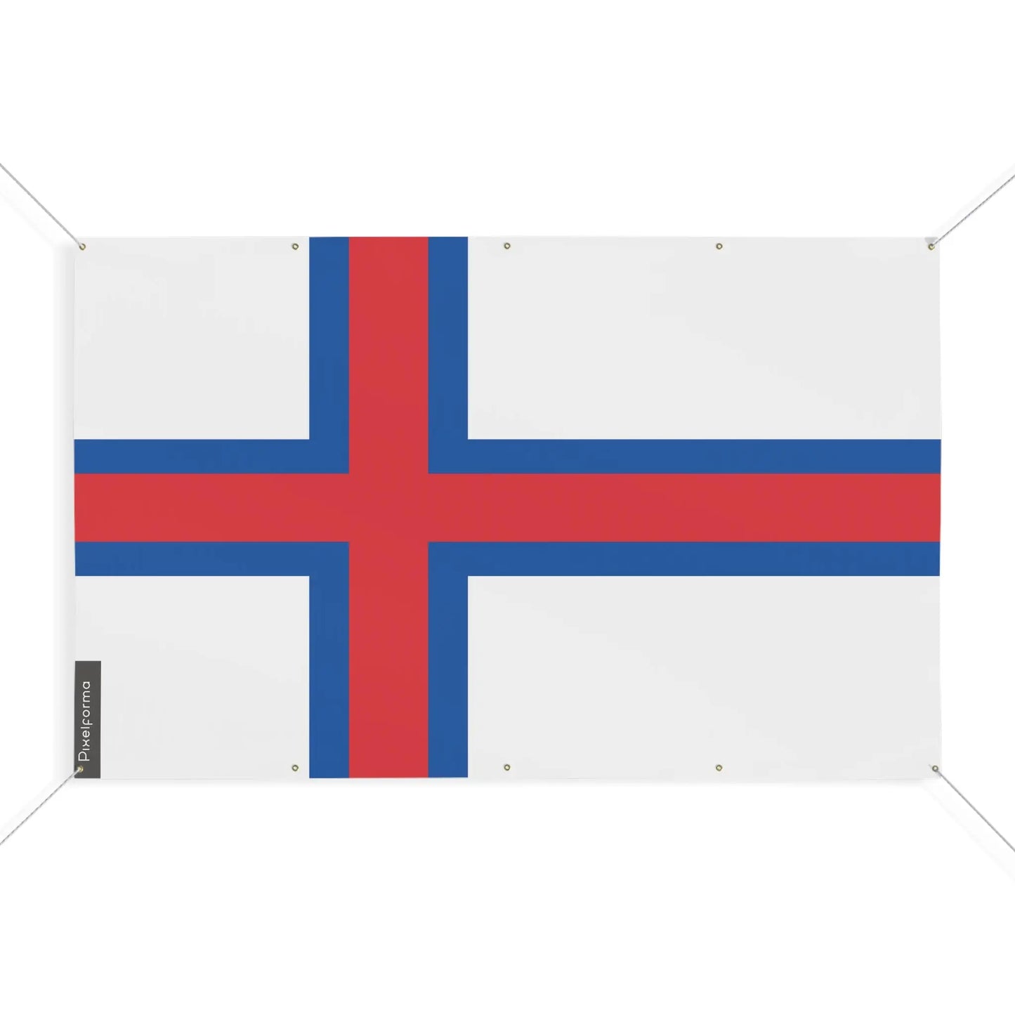Drapeau Îles Féroé – Taille S – 10 Œillets – Polyester Résistant