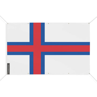 Drapeau Îles Féroé – Taille S – 10 Œillets – Polyester Résistant
