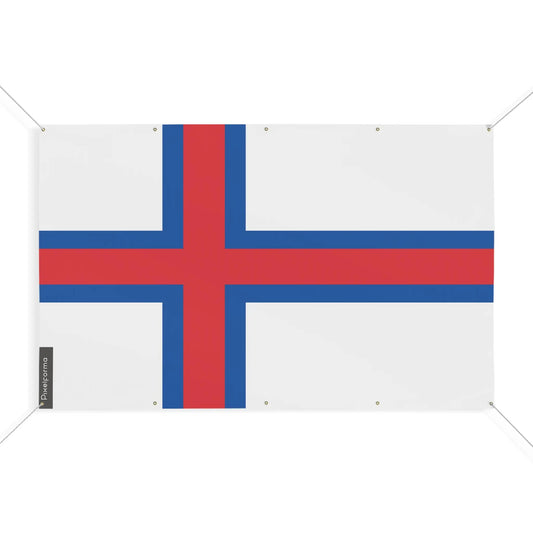 Drapeau Îles Féroé – Taille S – 10 Œillets – Polyester Résistant