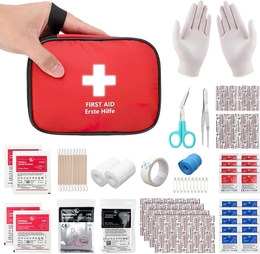Mini Trousse Premier Secours 90 Pièces, Petite Trousse À Pharmacie, Kit Premier Secours Pour Voiture Maison Lieu De Travail Voyage Camping Randonnée Et Sports En Plein Air